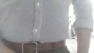 Cum in the office washroom part 1