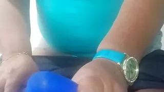 Stepmother gives her stepson a rich handjob