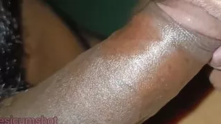 My new collage girlfriend sucking my big cock and fucked her