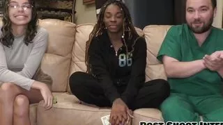 Become Doctor Tampa, Take Ur Step-Daughter Aria Nicole To Work As U Give Patient Giggles A Gyno Exam At GirlsGoneGynoCom