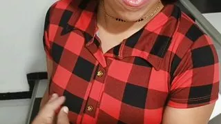 Just arrived from a trip my stepsister welcomes me with a great fuck CUM IN MY MOUTH - Porn in Spanish