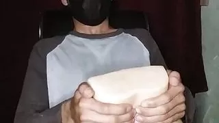 testing my new masturbator toy.