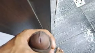 I surprise my stepmom in the shower to make her suck my bbc