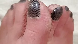 Do you like getting Pantyhose Footjobs? - Love working a big cock between my feet until they are covered in warm cum!