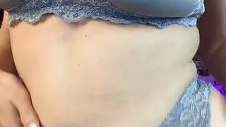 Curvy blonde slut shows everything