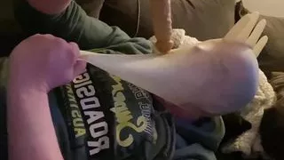 Bhdl - Latexglove Breathplay - Throat Training With Hand And Dildosucking -