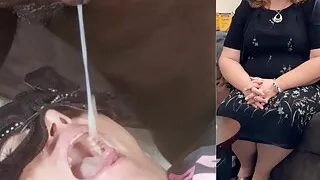 Cumshot Compilation For Mature Granny (Cum On Panties, Cum On Pussy, Cum Swallow, Cum In Mouth, Outdoor cum) Black Cock