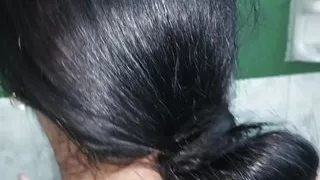 Naughty woman sucking cock in the shower CUM IN MY MOUTH POV - Porn in Spanish