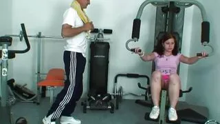 In the gym craving for cock with perfect body and natural tits she is willing to get her wet pussy fucked