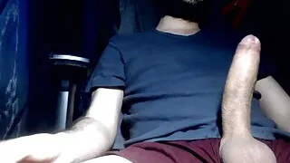 Straight man jerking off on girl but bi guys can suck my balls until i cum