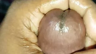 cock ring very hard big dick jerking