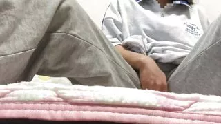 Cute girl masturbates while sniffing the smelly pants left behind by her boyfriend.