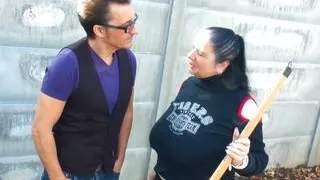 German Porn Milf Sucks A Huge Cock Then Gets Fucked To Tits