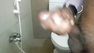Hot man Mastrubation in toilet and make Cuming