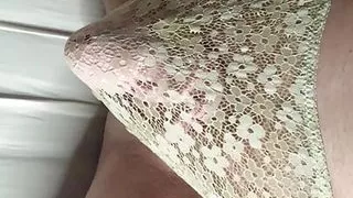 Caged Cock Explodes in Step Daughter Panties