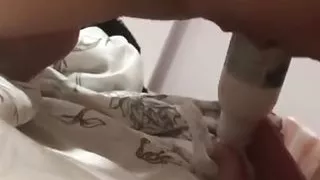 Hot Schoolgirl Fucking Her Target Pussy With A Dildo And Riding A Bar