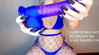 PAWG in bikini and pantyhose bounces ass on vibrating dildo and cums repeatedly Anna Mole