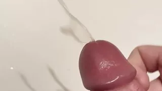 Jerking off in the public toilet