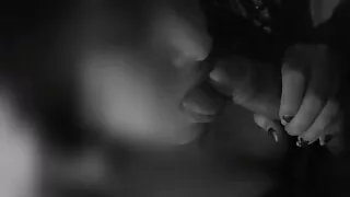 Sucking and licking cock and balls before fucking. We have visitors so we won't make noise