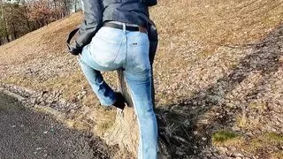 Public pissing and nudity