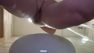 Amateur POV shoot of my ex's roughly trimmed pussy