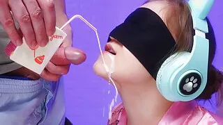 New EMOTIONAL TASTE GAME 2023 with DECEIVED girlfriend.She will understand the deception and take off her panties.XSan