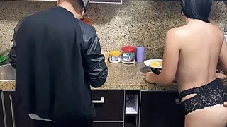 Married Couple Cooking For The Boss But The Wife Has To Pay The Debt By Being The Boss' Slut