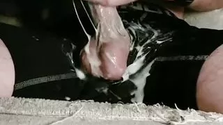 Part 1  Jerking of with a lot of lube untill  I cum twice
