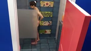 A steamy video of my hot nude girlfriend bathing