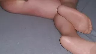 Mastuation in nylons