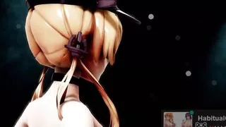mmd r18 Prinz Eugen kancolle big tits drink cum 3d hentai