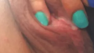 Cumshot on my terrace with my neighbor in front when he sees my pussy under my skirt and my husband records it