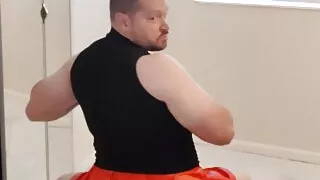 Maddy in a sexy skirt and top