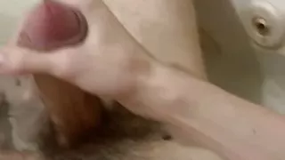 Playing with my dick in the bathtub
