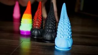 Blonde Milf Plays With Her Tentacle Dildo - Deeper Underground Toys