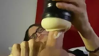 Amateur guy cumshot fleshlight homemade solo
