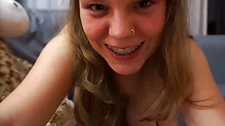 CAUGHT MASTURBATING WHILE BABYSITTING. 18yo German BBW TEEN