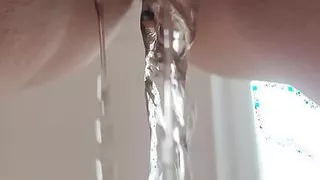 Pissing my flower panties