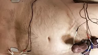 Ceiling cam - hands free orgasm - hard estim