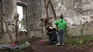 Japanese Sayo Hayakawa gets tied up and fucked,fingered and vibrator outdoors uncensored.