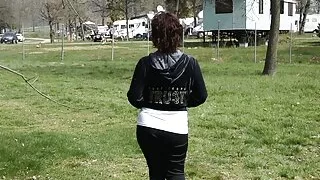 Camping exhibitionism