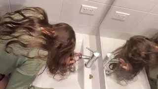 Sex in the bathroom at a family party