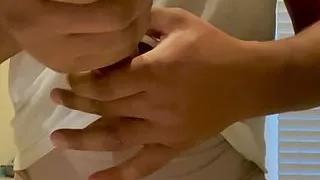 Sucking BIG Dildo in Hot Panties