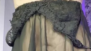 Curvy blonde slut shows everything