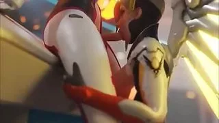 Mercy Sucking Futa D.Va Cute Cock