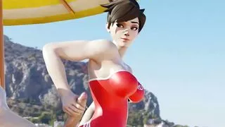 Beach Fun With Tracer