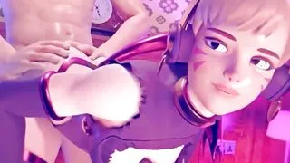 Fucking D.Va While Shes Got A Butt Plug In