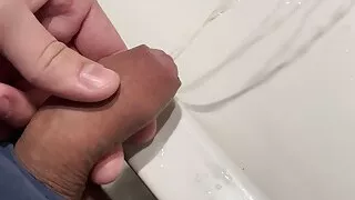 Pissing and playing with my cock