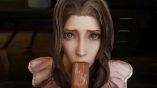 Aerith Sucking Cock Like A Pro FF7 Aerith Porn