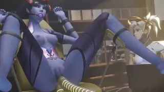 Widowmaker Fucked In Both Holes